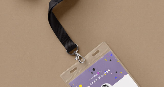 007 id card brand holder presentation mockup psd vol 2 free resource