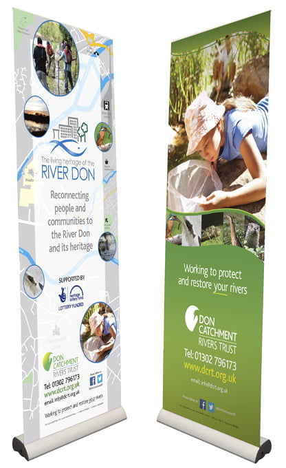 DCRT recycled banner stands
