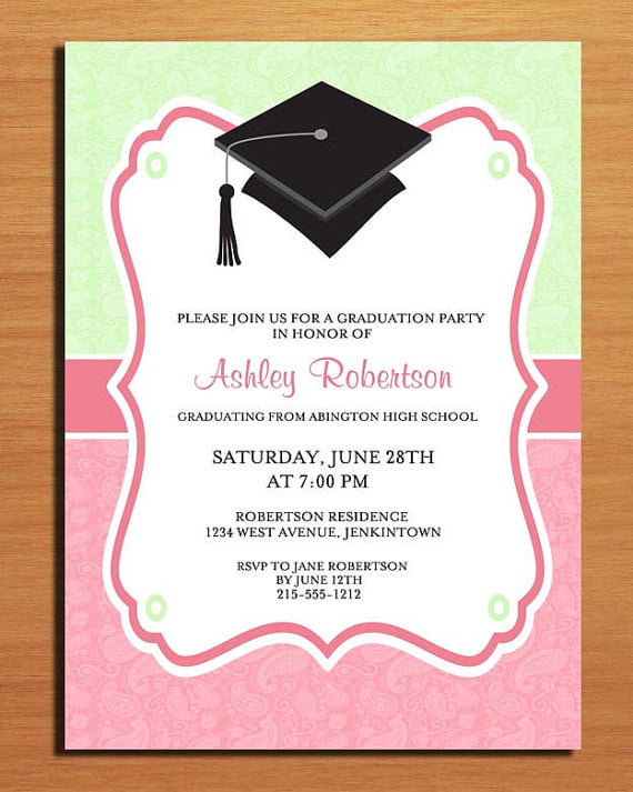 graduation invitation cards with artistic Invitatios Card as a result of an application using a felicitous concept 3