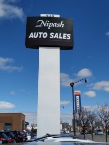 dealership sign