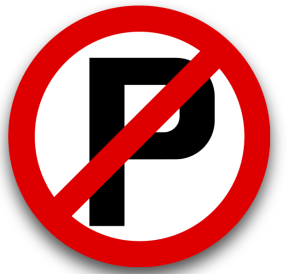 No Parking Road Sign