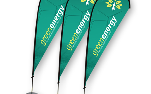 Tear Drop Banner Sizes