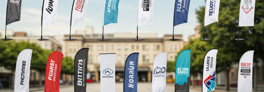 feather flags banner in Nigeria