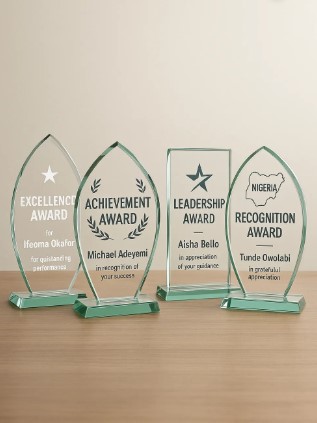 Glass Plaque Awards
