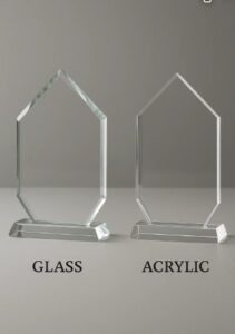 Glass vs Acrylic Awards