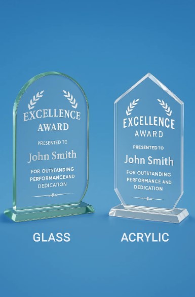 Glass vs Acrylic Awards