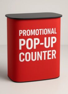 pop up promotional table
