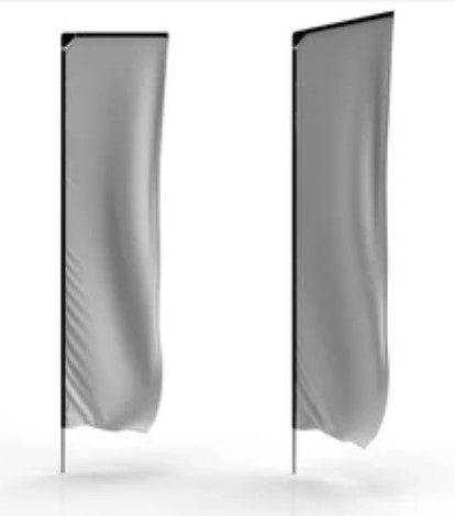 Authentic Feather Banner Mockups & PNGs